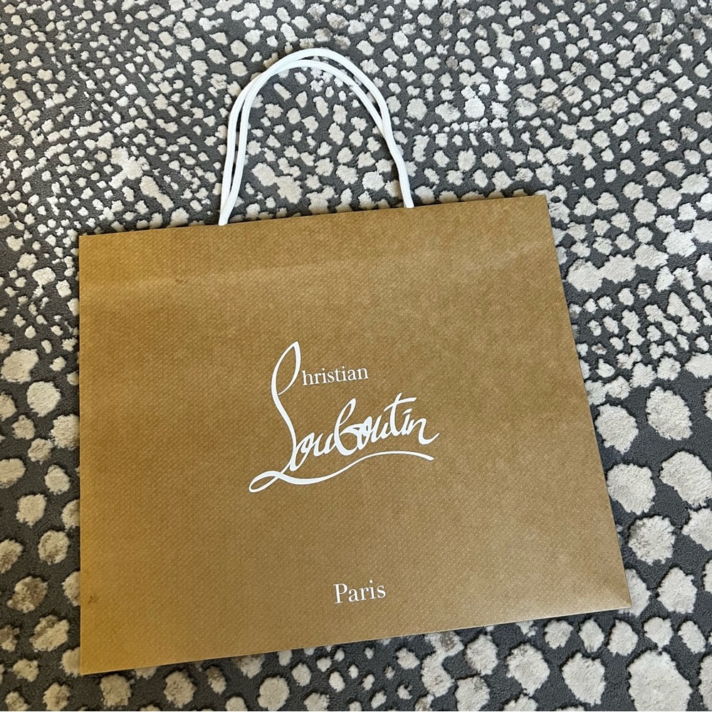 christian louboutin shopping bag